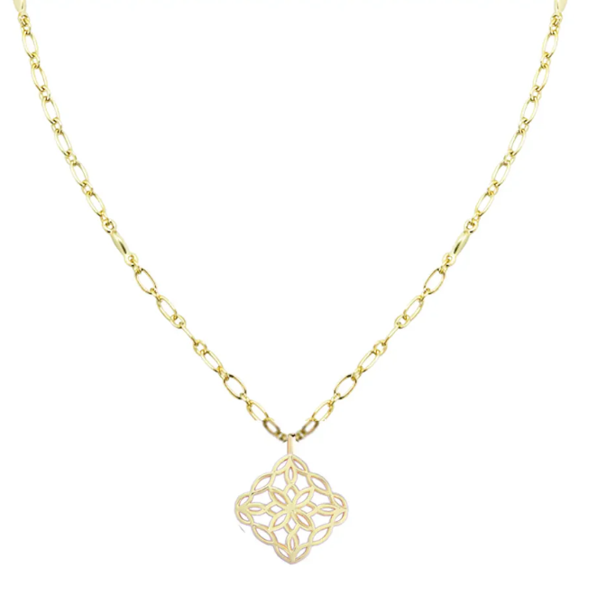 Natalie Wood Bloom Drop Necklace