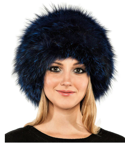 VOLARE Knitted Fox Fur Hat
