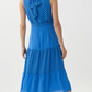 Joseph Ribkoff Aegean Sea with Black Polka Dots Dress