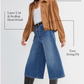 Puff Sleeve Jacket W/ Laser Cut Hem