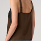 Sleeveless Woven Top W/ Lace