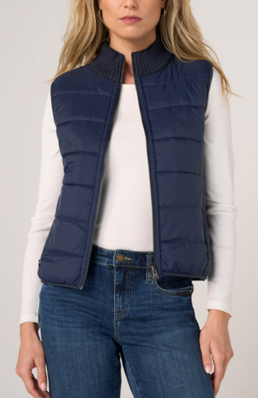 Sleeveless Reversible Quilted Sweater Vest