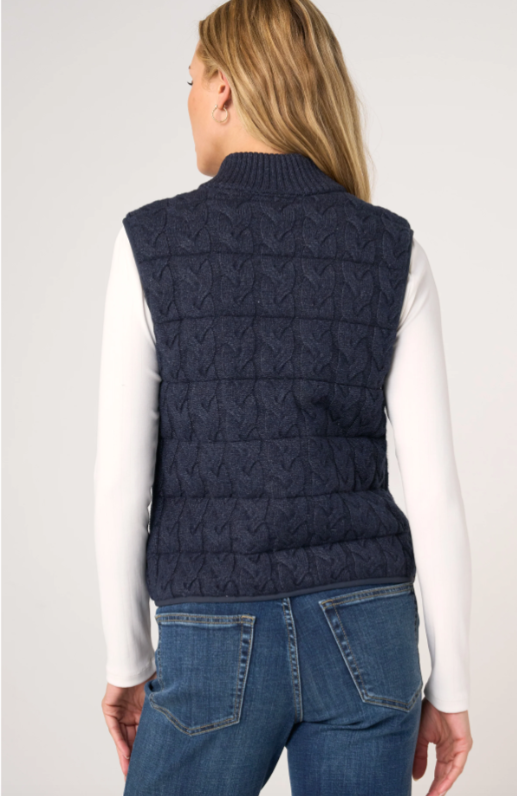 Sleeveless Reversible Quilted Sweater Vest