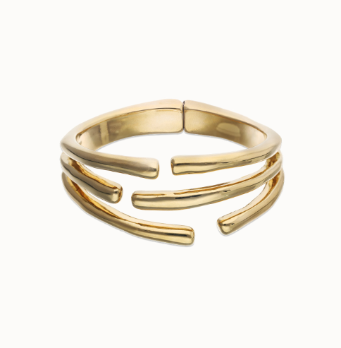 UNO de 50 Bangle bracelet with multiple intertwined organic shapes