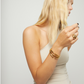 UNO de 50 Bangle bracelet with multiple intertwined organic shapes