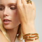 UNO de 50 Bangle bracelet with multiple intertwined organic shapes