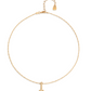 UNO de 50 Short chain necklace with white cubic zirconia