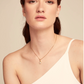 UNO de 50 Short chain necklace with white cubic zirconia