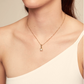 UNO de 50 Short chain necklace with white cubic zirconia