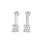 UNO de 50 Drop earrings with white cubic zirconia