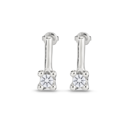 UNO de 50 Drop earrings with white cubic zirconia