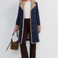 Sherpa Trimmed Notch Collar Jacket
