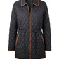 Quilted Coat W/ Cinched Waist