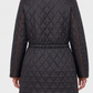 Quilted Coat W/ Cinched Waist