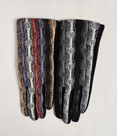 E Touch Glove with Vertical Weave Yarn Design