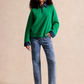 100% wool shirt-collar pullover