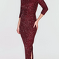 Frank Lyman Sequin Midi Dress