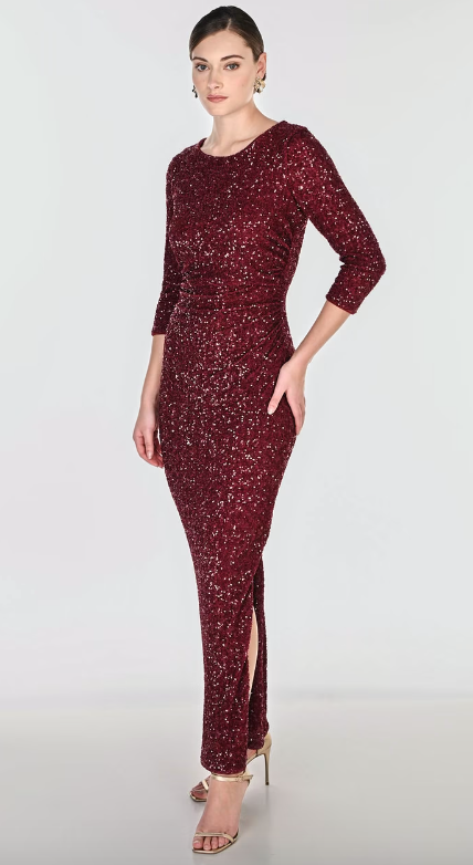 Frank Lyman Sequin Midi Dress
