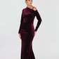 Velvet Sheath Evening Dress