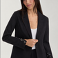 Blazer with Pearl Trim