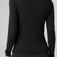 Long Sleeve Wrap Neck Knit Top