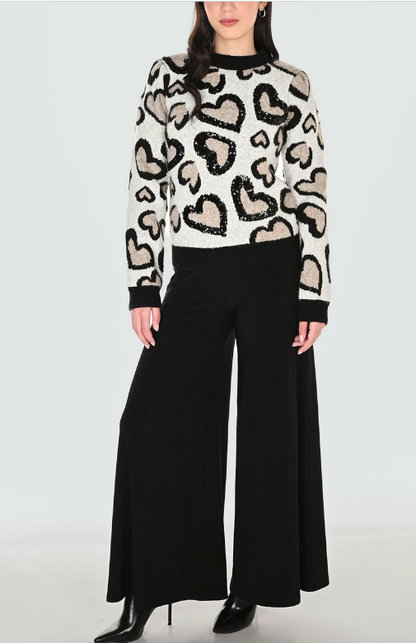 Frank Lyman Wide-leg Belted Trousers