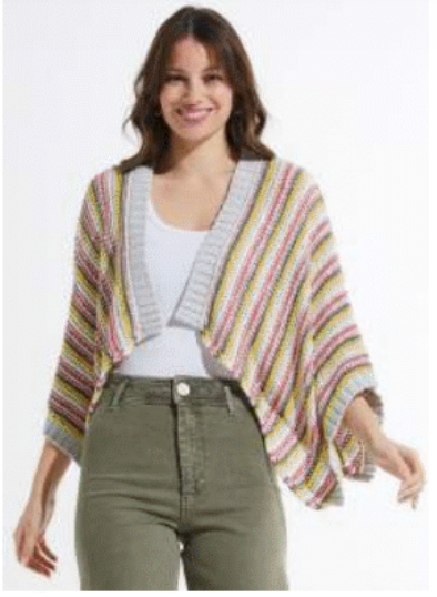 Chunky Stripe Shrug