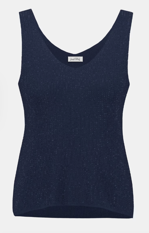 Joseph Ribkoff Sparkly V-Neck Tank