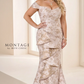 Montage by Mon Cheri M905 Off-The-Shoulder Draped Bodice Dress