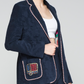 Vilagallo RIVA EMB AZUL MARINO FELPA Jacket
