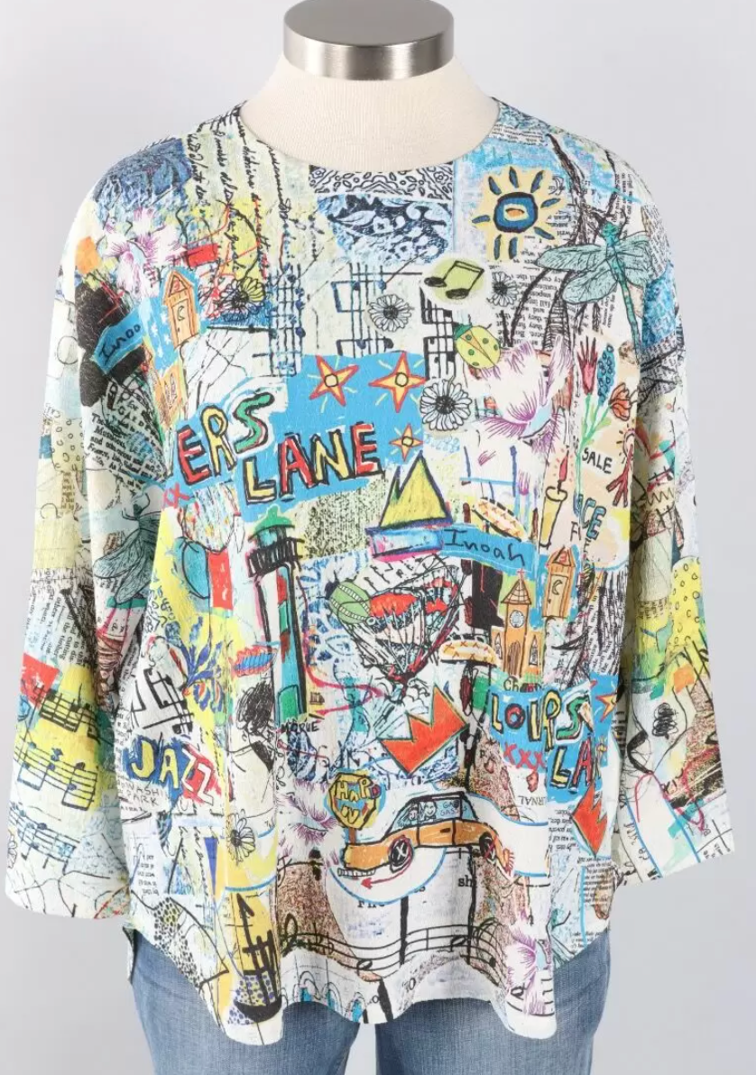 Inoah Dolman Crew Neck Top