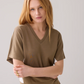 Summum V Neck Short Sleeve Scuba Top