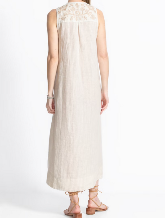 Johnny Was Kamala Linen Tank Dress
