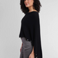 Alashan Cashmere 100% Cashmere Beaded Trim Topper