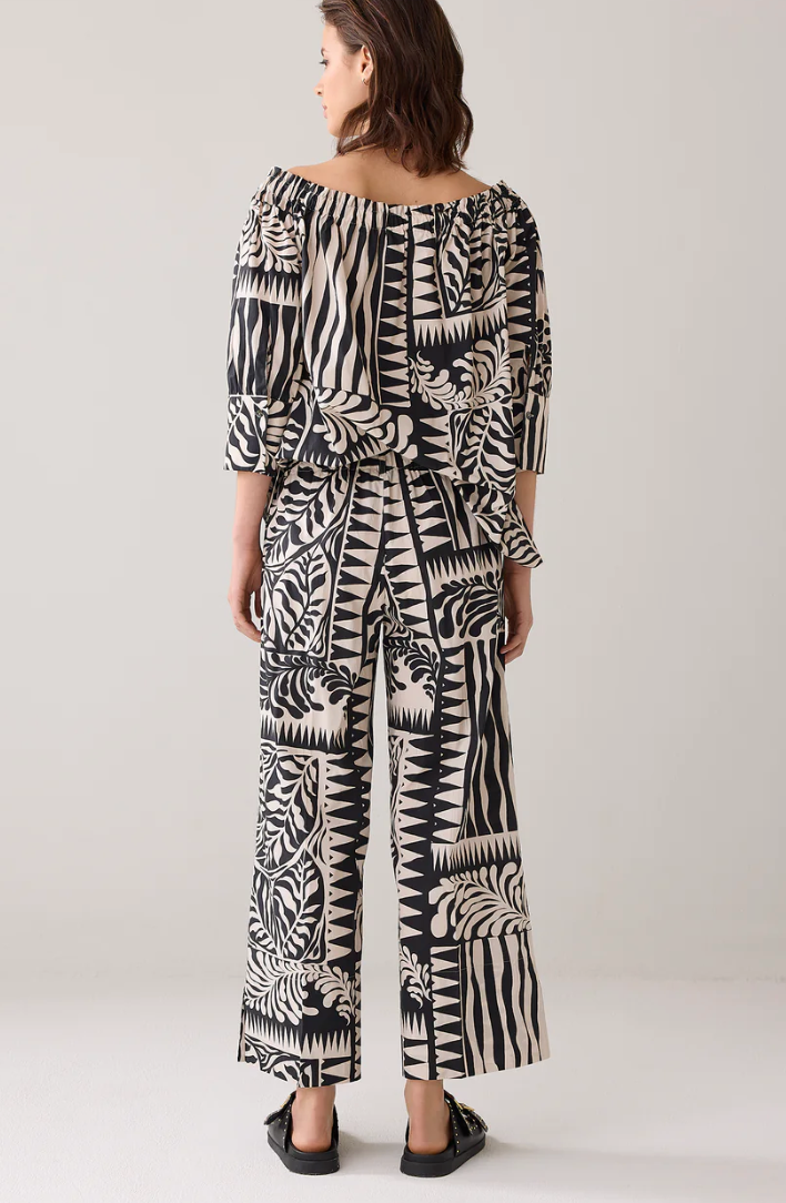 Summum Two Tone Print Pants