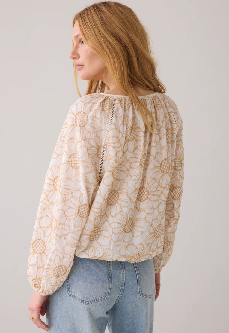 Summum Long Sleeve Floral Top
