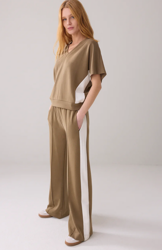 Summum Wide Leg Soft Scuba Pants