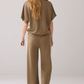 Summum Wide Leg Soft Scuba Pants