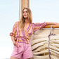 Summum Multi Stripe Wrap Blouse