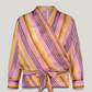 Summum Multi Stripe Wrap Blouse