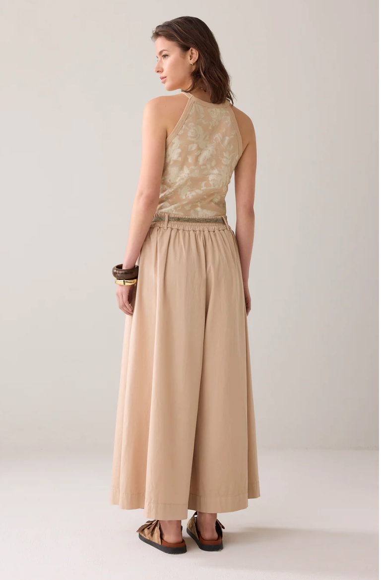 Summum Ultra Wide Culotte Poplin Pant