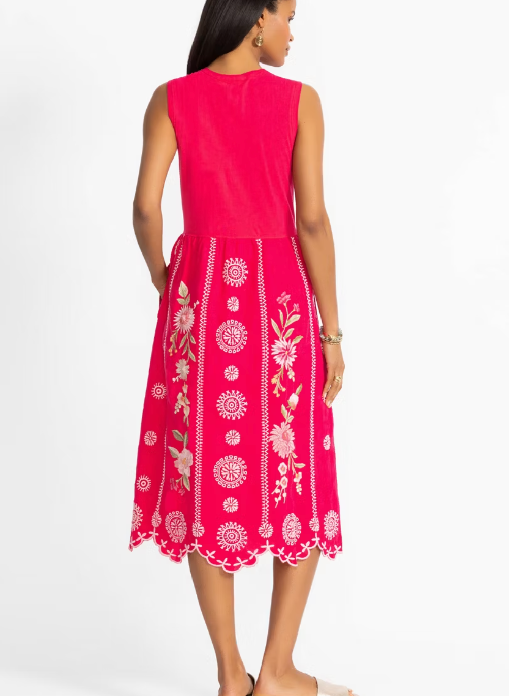 Johnny Was Mixed Media Tank Dress