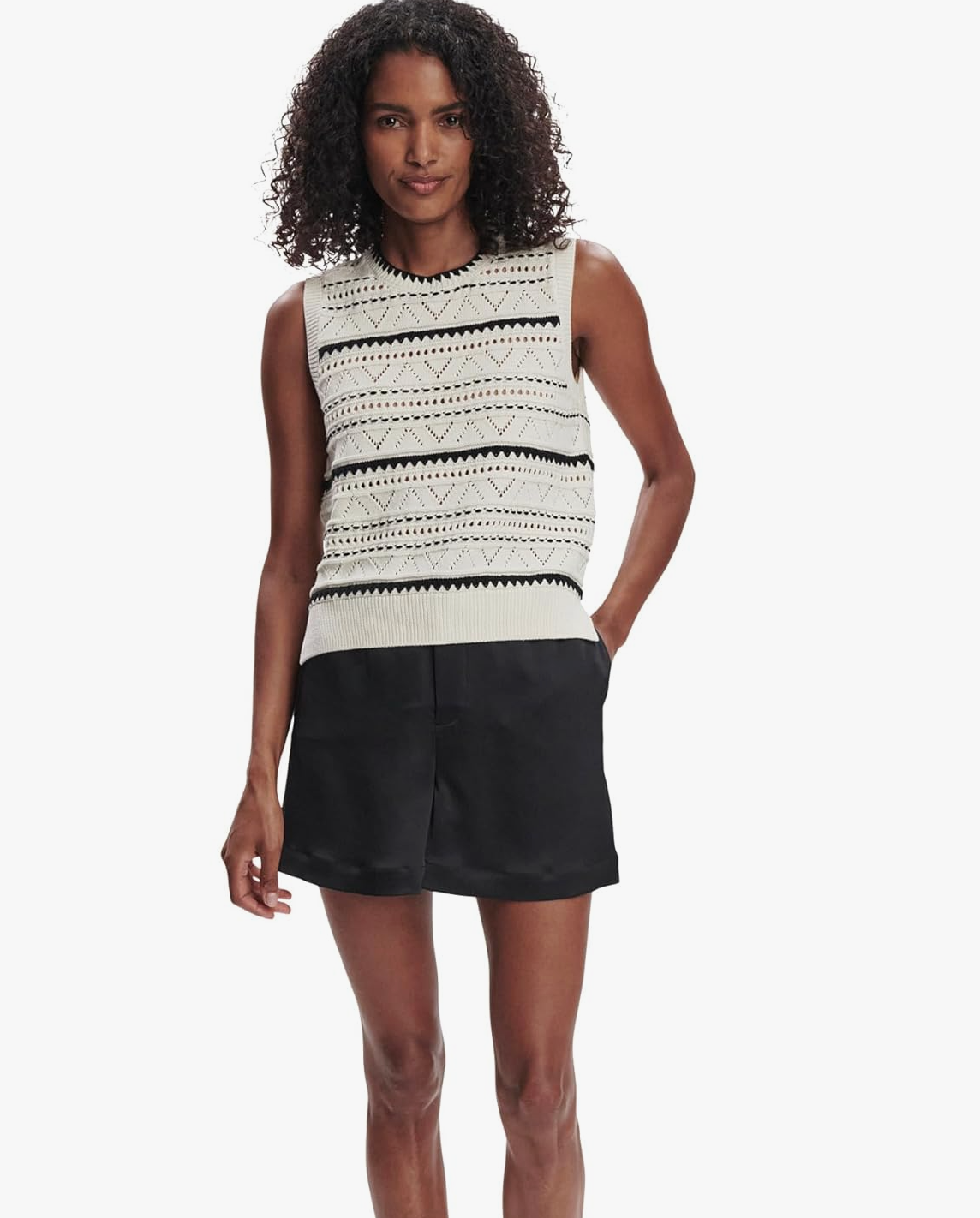 Varley Athena Pointelle Knit Vest