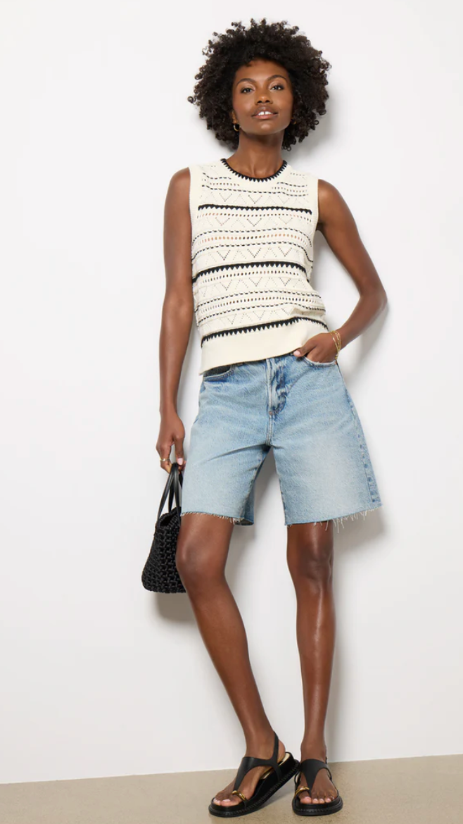 Varley Athena Pointelle Knit Vest