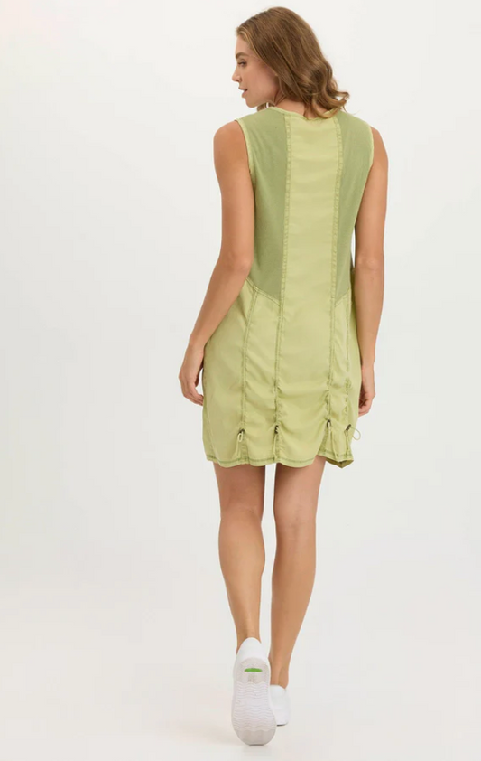 XCVI Karima Twill Corded Cinch Tank Dress