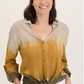 XCVI Wearables Porter Gauze Curved Hem Button-Up Top