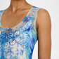 Johnny Was Makani Floral-Embroidered Mesh Midi Dress