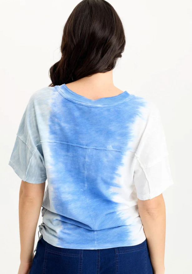 XCVI Siwa Split Collar V-Neck Tee