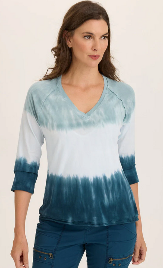 XCVI Maven Soft Jersey V-Neck Top