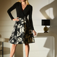 Joseph Ribkoff Floral V-Neck Wrap Dress
